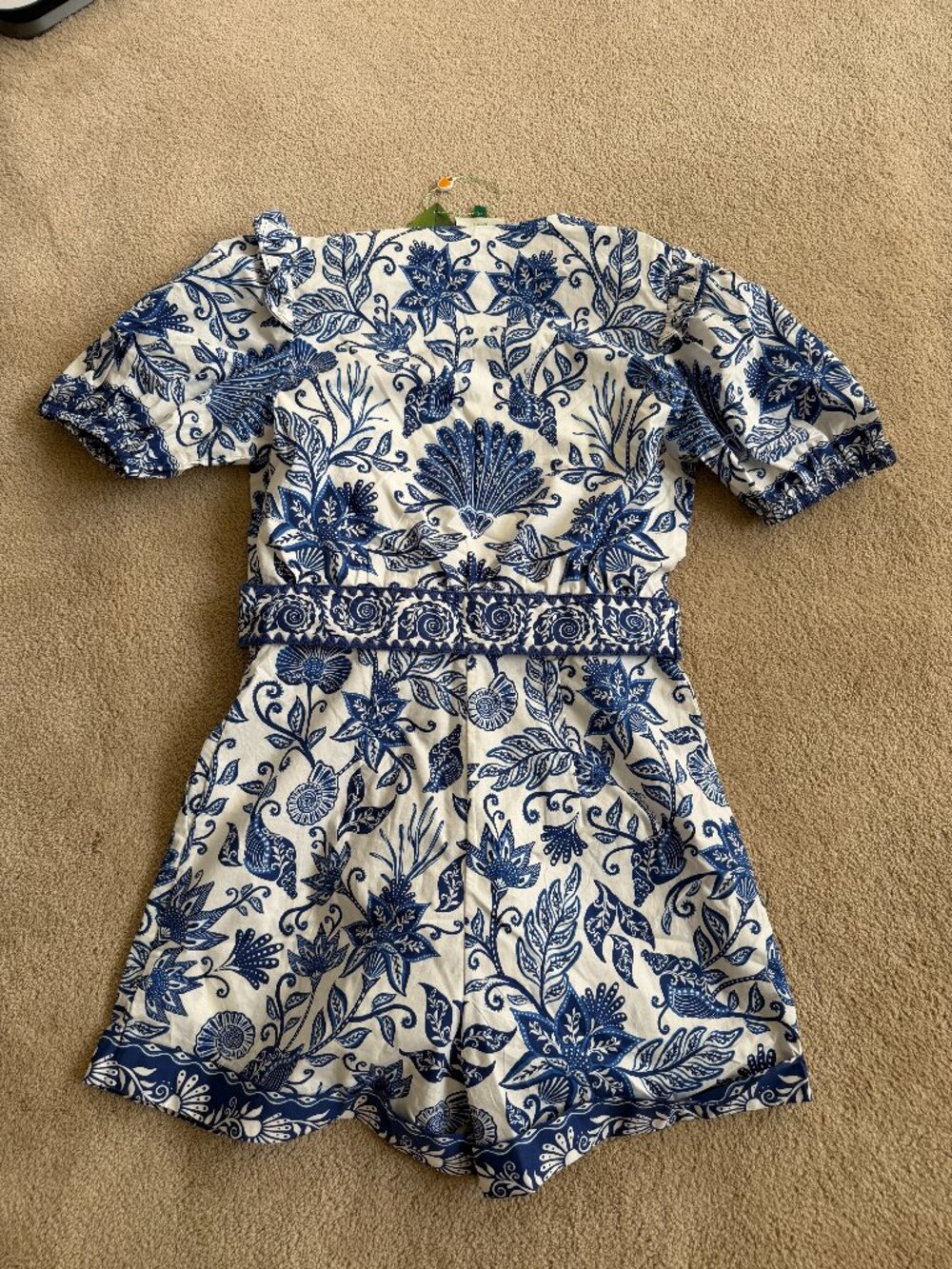 Farm Rio Off-White Shell Garden Romper - XS - Picture 2 of 2